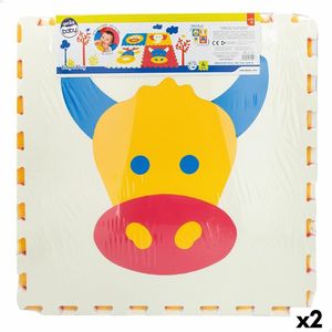 Puzzelmat Colorbaby 4 Onderdelen dieren 118 x 118 cm EVA (2 Stuks)