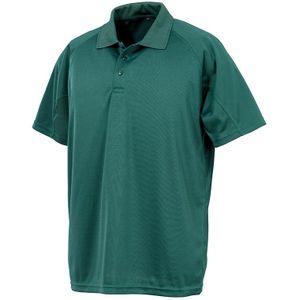 Spiro Unisex Volwassenen Impact Performance Aircool Polo Shirt (M) (Fles groen)