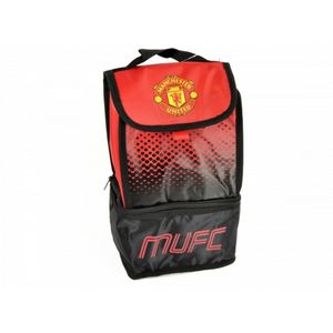 Manchester United FC Officiële Voetbal Fade Design Lunch Bag  (Rood/zwart)