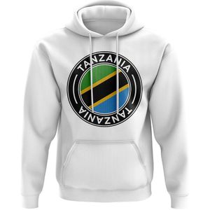 Tanzania Football Badge Hoodie (White)