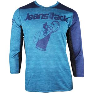 Bike&Beer blue technical (MTB) 3/4 sleeve T-shirt