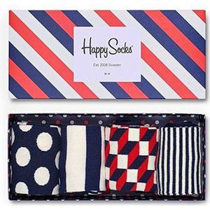 Happy Socks - 4-pack - Big Dot - Unisex - Gift Box - 41-46