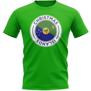 Christmas Islands Football Badge T-Shirt (Green)
