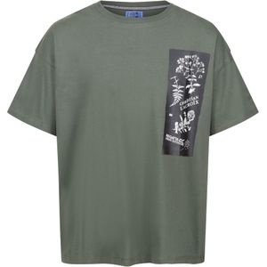 Regatta Heren Christian Lacroix Aramon Bloemen T-shirt (L) (Donkere Khaki)