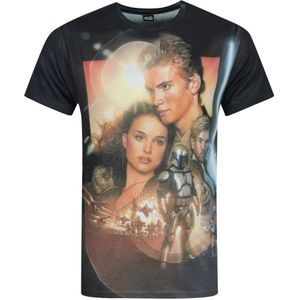 Star Wars Heren Attack Of The Clones Sublimation T-shirt (L) (Veelkleurig)