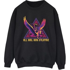 Marvel Dames/Dames Thor Love And Thunder All Hail Valkyrie Sweatshirt (XXL) (Zwart)