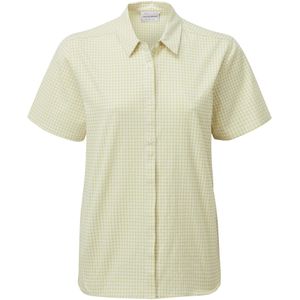 Craghoppers Dames/dames Nasima Shirt met korte mouwen (40 DE) (Lichtgeel)