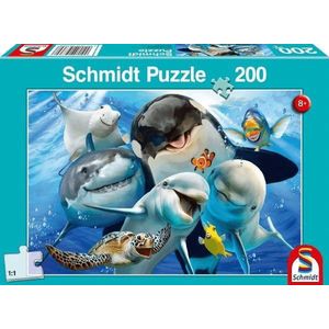 Schmidt puzzel Onderwater Vrienden, 200 stukjes - Puzzel