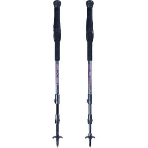 Exel PEAK Carbon 100 Trekking Poles 100/130 cm - Grey / Pink