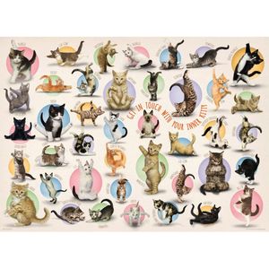 Puzzel Eurographics - Yoga Kittens, 300 stukjes XXL