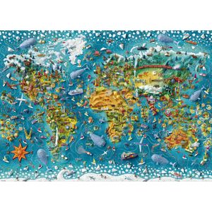 Puzzel Miniature World (2000 stukjes) - Map Art