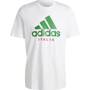 Adidas Italy Dna Graphic 23/24 Short Sleeve T-shirt Wit S