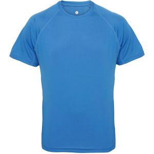 Tri Dri Mens Panelled T-Shirt met korte mouwen (3XL) (Saffier)