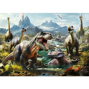 Puzzel Educa Ferocious dinosaurs 1000 Onderdelen