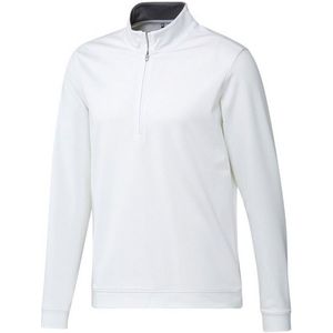 Adidas Heren Sweatshirt met Kwart Ritssluiting (L) (Wit)