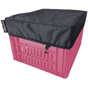 Fietskrathoes DS Covers Crate L voor kratten t/m 40 x 50 cm - zwart