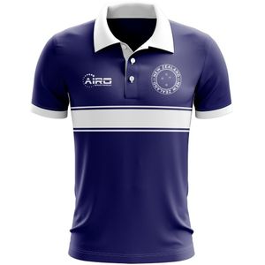 New Zealand Concept Stripe Polo Shirt (Navy)