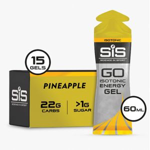 SiS Energygel Go Isotonic | Energie gel | Isotone Sportgel | Pineapple | (15 Gels)