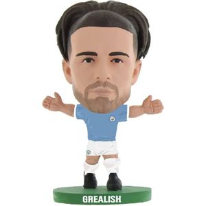Manchester City FC Jack Grealish SoccerStarz Voetbalbeeldje  (Blauw/Wit)
