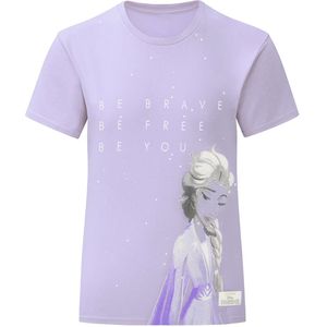 Frozen II Meisjes Elsa T-shirt (140) (Lila)