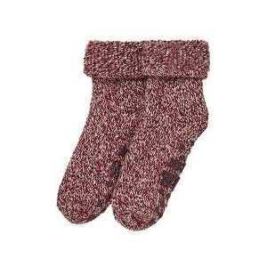 Apollo | Wollen sokken dames | Huisokken dames | Fashion Rood | Maat 35/38 | Huissok met anti slip | Fluffy sokken | Slofsokken | Warme sokken | Winter sokken