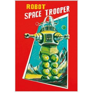 Forbidden Planet Robot Space Trooper Print