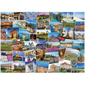 Puzzel Eurographics - Globetrotter Frankrijk, 1000 stukjes