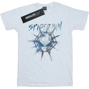 Marvel Meisjes Spider-Man Web Fade Katoenen T-Shirt (152-158) (Wit)