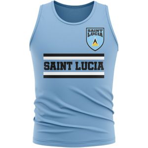 Saint Lucia Core Football Country Sleeveless Tee (Sky)