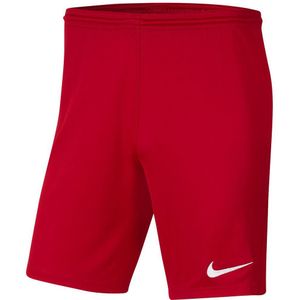 Nike - Park III Knit Shorts Junior - Rode Shorts - 128 - 140