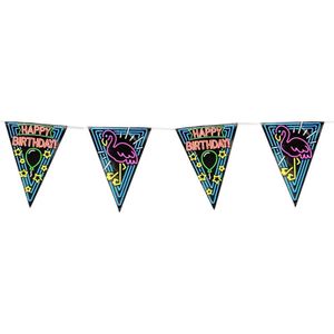 Paperdreams Neon Party Flag - Happy Birthday