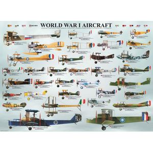 Puzzel Eurographics - Flugzeuge des 1. Weltkriegs, 1000 stukjes