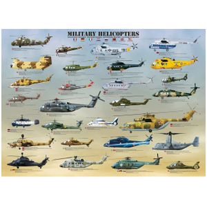 Puzzel 500 stukjes XXL Eurographics - Militaire helikopter