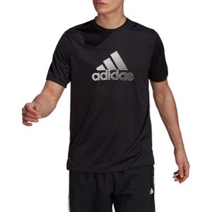 adidas - Activated Tech AEROREADY Tee - Zwart Sportshirt - S