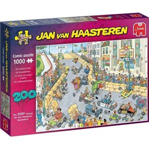 Jan van Haasteren - 200ste Legpuzzel - Zeepkisten Race - 1000 stukjes - Puzzel