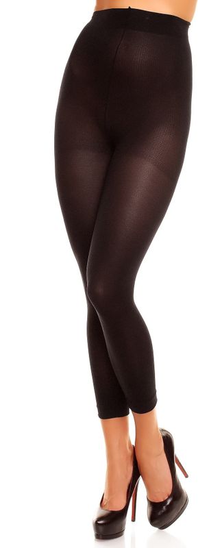 Glamory Velvet 80 Microfaser Leggings | Farbe: Black | Größe: 56-58