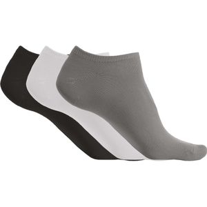 PROACT - PA033 - Enkelsokken - Storm Grey / White / Black - Pak van 3 paar