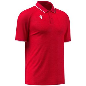 Macron - Glory Aulos - Polo - Rood/Wit - Kinderen
