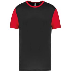 Proact - Tweekleurig Herenshirt - Black/Red - Korte Mouwen