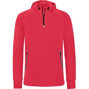 Proact - PA360 - Sportsweater - Rood - Unisex - Met Capuchon en Halsrits