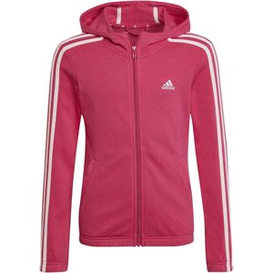 Adidas - Essentials 3 Stripes Hoodie - Zwart - French Terry - Gerecycled Materiaal