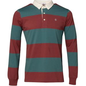 Gestreepte polo met lange mouwen Serge Blanco