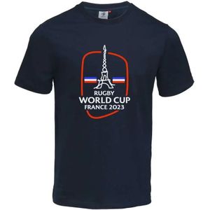 Rugby wereldbeker t-shirt Frankrijk 2023 eiffeltoren