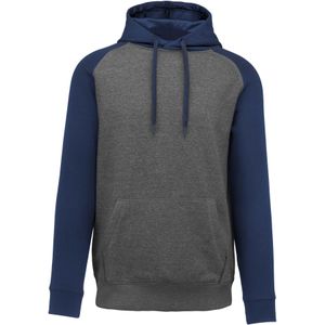 Proact - Hoodie - Grey Heather/Navy - Tweekleurig - 3XL