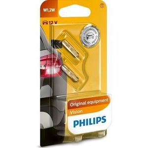 Philips - 12516B2 - Gloeilamp - Wedgebase - 12V - 2 Stuks