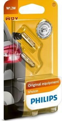 Philips - 12516B2 - Gloeilamp - Wedgebase - 12V - 2 Stuks