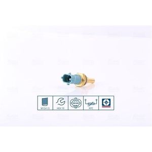 Temperatuursensor ** First Fit ** Alfa Romeo, Bentley, Cadillac, Chevrolet, Chrysler, Citroen, Dodge, Fiat, Honda, Iveco, Jeep, Lancia, Opel, Peugeot, Saab Nissens 207019
