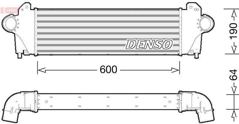 Iveco - Denso Dit12005 - Intercooler - Aluminium - 600 mm - 2 jaar garantie