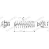 Monroe - Sp3792 - Chassisveer - Buitendiameter 140 mm - Draaddiameter 12,3 mm