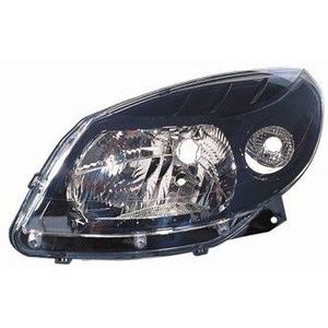 VanWezel 1506963 - Voorlicht met Knipperlicht - Grijs Fumé - Voor Dacia Sandero 06/2008 tot 2012